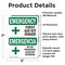 Signmission First Aid Kit Inside Bilingual, 5 in W x Rectangle, Vinyl Decal OS-2PACK-EM-D-57-L-10322 - alternate 2